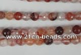 CPQ22 15.5 inches 6mm faceted round natural pink quartz beads