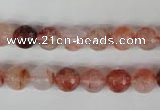 CPQ23 15.5 inches 8mm faceted round natural pink quartz beads