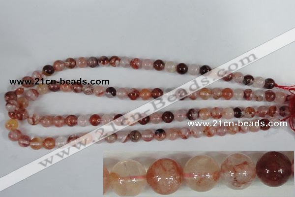 CPQ29 15.5 inches 8mm round natural pink quartz beads wholesale