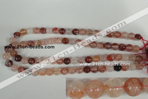 CPQ30 15.5 inches 10mm round natural pink quartz beads wholesale