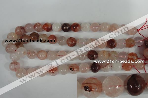 CPQ32 15.5 inches 14mm round natural pink quartz beads wholesale
