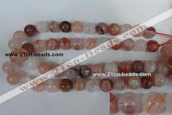 CPQ33 15.5 inches 16mm round natural pink quartz beads wholesale