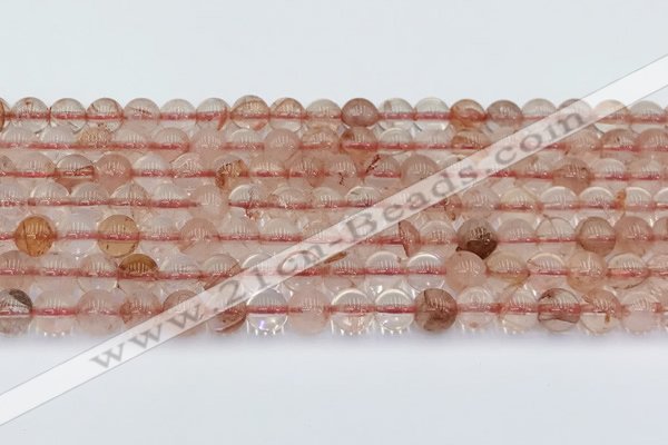 CPQ330 15.5 inches 6mm round pink quartz beads wholesale