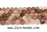 CPQ343 15.5 inches 10mm round pink quartz gemstone beads