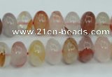 CPQ36 15.5 inches 8*12mm rondelle natural pink quartz beads