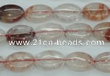 CPQ43 15.5 inches 10*14mm oval natural pink quartz beads