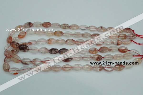 CPQ43 15.5 inches 10*14mm oval natural pink quartz beads