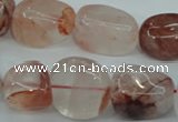 CPQ67 15.5 inches 10*14mm – 16*22mm nuggets natural pink quartz beads