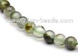 CPR01 AB grade 6mm round natural prehnite stone beads Wholesale