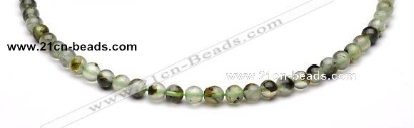 CPR01 AB grade 6mm round natural prehnite stone beads Wholesale