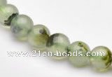 CPR02 AB grade 8mm round natural prehnite stone beads Wholesale