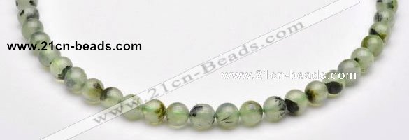 CPR02 AB grade 8mm round natural prehnite stone beads Wholesale