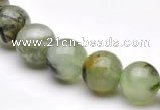 CPR03 AB grade natural prehnite 10mm round beads Wholesale