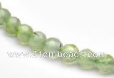 CPR04 A+ grade 6mm faceted round natural prehnite stone beads