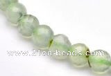 CPR05 A+ grade 8mm faceted round natural prehnite stone beads