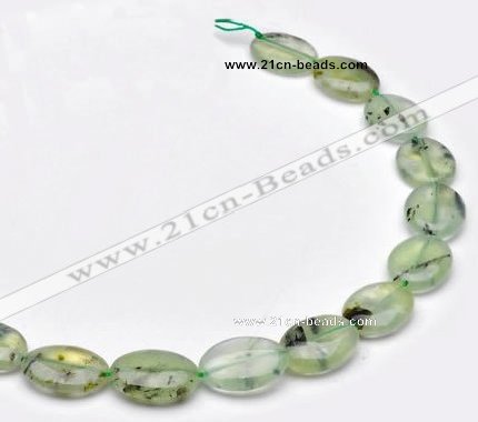 CPR10 A grade 15*20mm oval natural prehnite gemstone beads