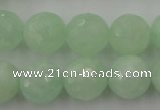 CPR116 15.5 inches 16mm faceted round natural prehnite beads wholesale