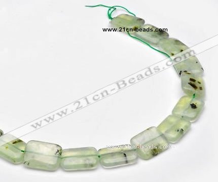CPR15 A grade 15*20mm rectangle natural Prehnite gemstone beads
