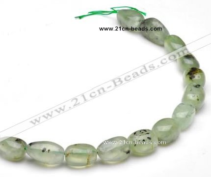 CPR17 A grade 10*18mm freeform natural Prehnite gemstone beads