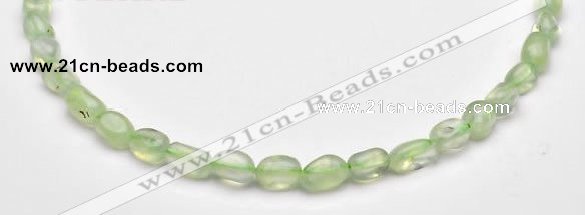 CPR19 A+ grade 7*10mm freeform natural Prehnite gemstone beads