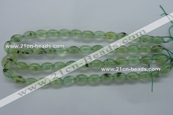 CPR208 15.5 inches 10*14mm rice natural prehnite beads wholesale