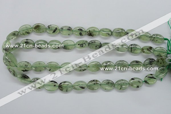 CPR222 15.5 inches 12*16mm oval natural prehnite beads wholesale