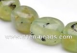 CPR23 A grade 12*18mm pebble shape natural Prehnite stone beads