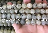 CPR353 15.5 inches 11mm faceted round prehnite beads wholesale