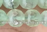 CPR366 15.5 inches 8mm faceted round prehnite gemstone beads