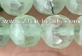 CPR367 15.5 inches 10mm faceted round prehnite gemstone beads