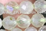 CPR376 15.5 inches 6mm faceted nuggets prehnite gemstone beads