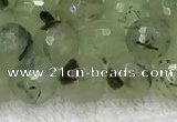 CPR410 15.5 inches 6mm faceted round prehnite gemstone beads