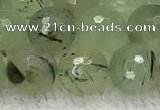 CPR411 15.5 inches 8mm faceted round prehnite gemstone beads