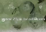 CPR412 15.5 inches 10mm faceted round prehnite gemstone beads