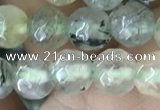 CPR420 15.5 inches 6mm faceted round prehnite beads wholesale