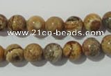 CPT452 15.5 inches 8mm round picture jasper beads wholesale