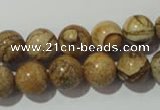 CPT454 15.5 inches 12mm round picture jasper beads wholesale