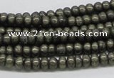 CPY08 16 inches 3*6mm rondelle pyrite gemstone beads wholesale