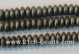 CPY101 15.5 inches 3*6mm rondelle pyrite gemstone beads wholesale