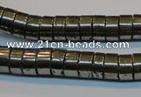 CPY117 15.5 inches 5*10mm heishi pyrite gemstone beads wholesale