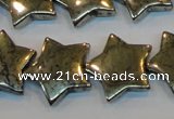 CPY158 15.5 inches 20mm star pyrite gemstone beads wholesale