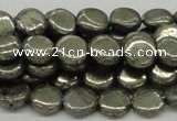 CPY16 16 inches 10mm coin pyrite gemstone beads wholesale