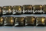 CPY317 15.5 inches 12*12mm square pyrite gemstone beads wholesale