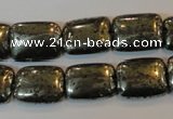 CPY322 15.5 inches 12*16mm rectangle pyrite gemstone beads wholesale