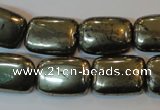 CPY323 15.5 inches 13*18mm rectangle pyrite gemstone beads wholesale