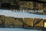 CPY354 15.5 inches 12*12mm cube pyrite gemstone beads wholesale