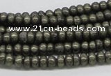 CPY37 16 inches 4*8mm rondelle pyrite gemstone beads wholesale