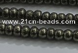 CPY421 15.5 inches 2.5*4mm rondelle pyrite gemstone beads