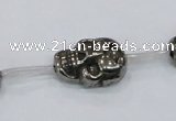 CPY562 15.5 inches 13*18mm skull pyrite gemstone beads