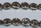 CPY574 15.5 inches 10mm donut pyrite gemstone beads wholesale